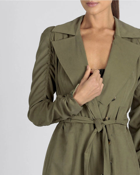Soft Penelope Tie Front Trench