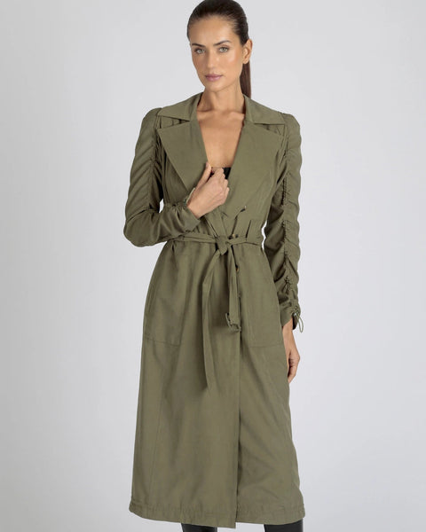 Soft Penelope Tie Front Trench
