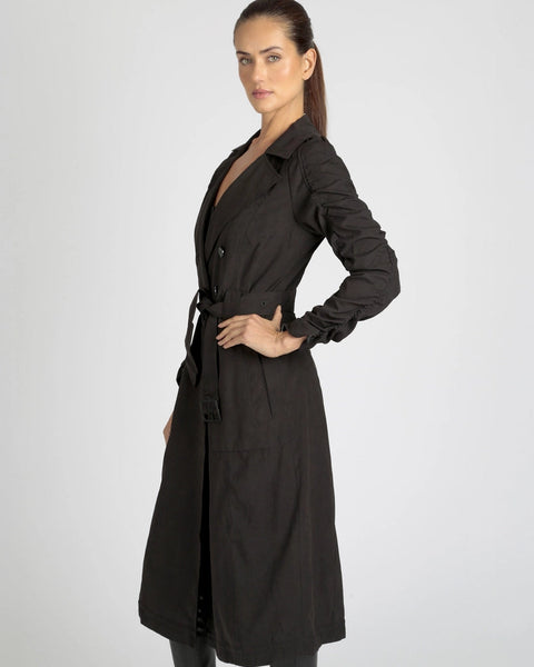 Soft Penelope Tie Front Trench