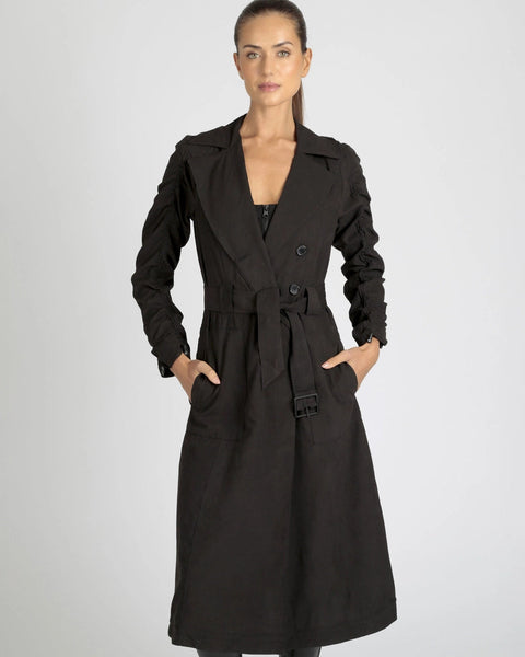 Soft Penelope Tie Front Trench