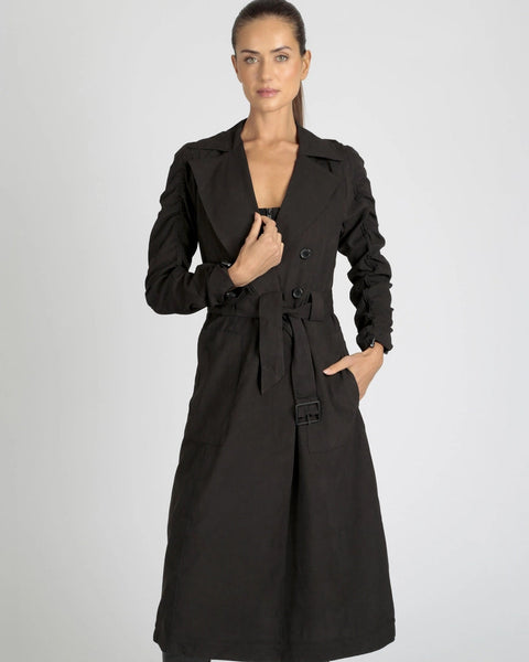 Soft Penelope Tie Front Trench