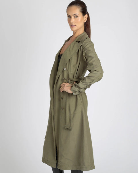 Soft Penelope Tie Front Trench