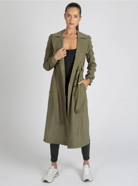 Soft Penelope Tie Front Trench