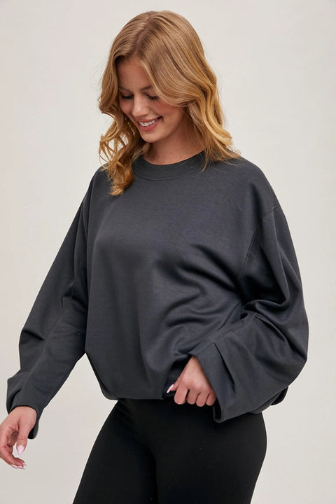 Softstreme Voluminous-Sleeve Pullover ASH-Pullover-Bluivy-S-ASH-Urbanheer