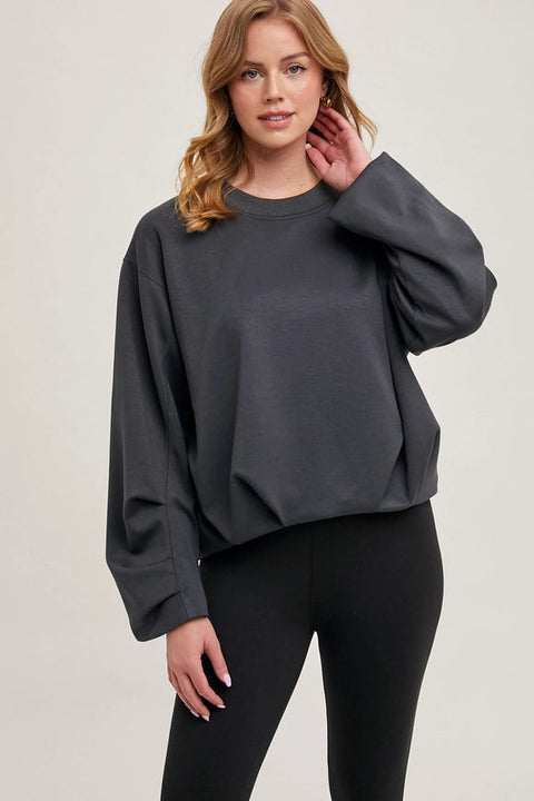 Softstreme Voluminous-Sleeve Pullover ASH-Pullover-Bluivy-S-ASH-Urbanheer