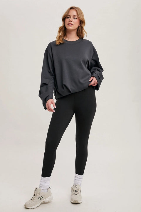 Softstreme Voluminous-Sleeve Pullover ASH-Pullover-Bluivy-S-ASH-Urbanheer