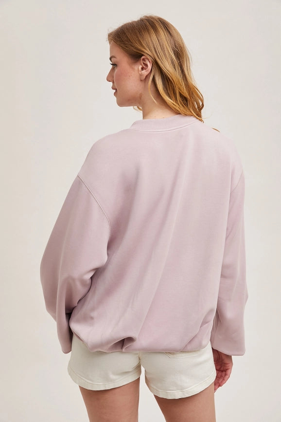Softstreme Voluminous-Sleeve Pullover MAUVE-Pullover-Bluivy-S-MAUVE-Urbanheer