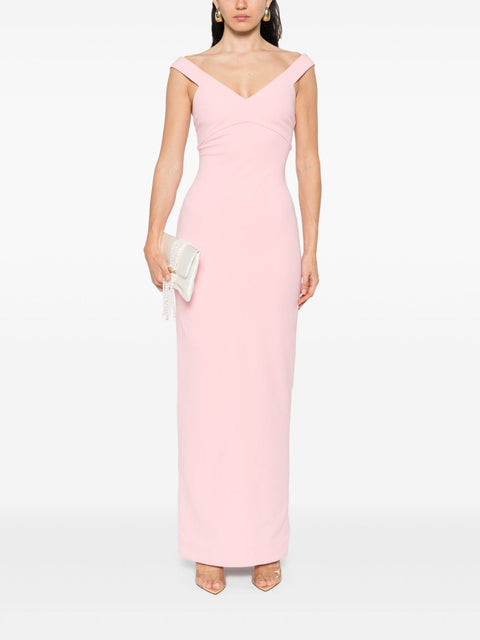 Solace London V-neck sleeveless Nalani maxi dress