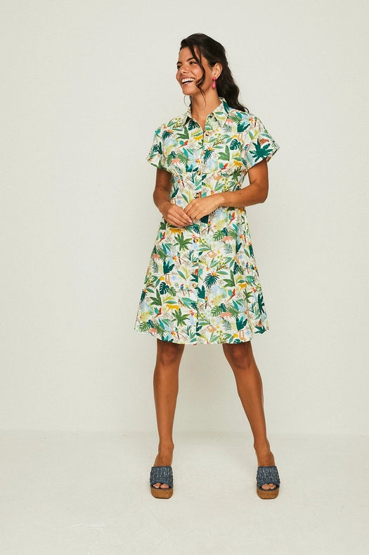 Solano White Selva Short Dress-Dress-Smile-XS-Urbanheer