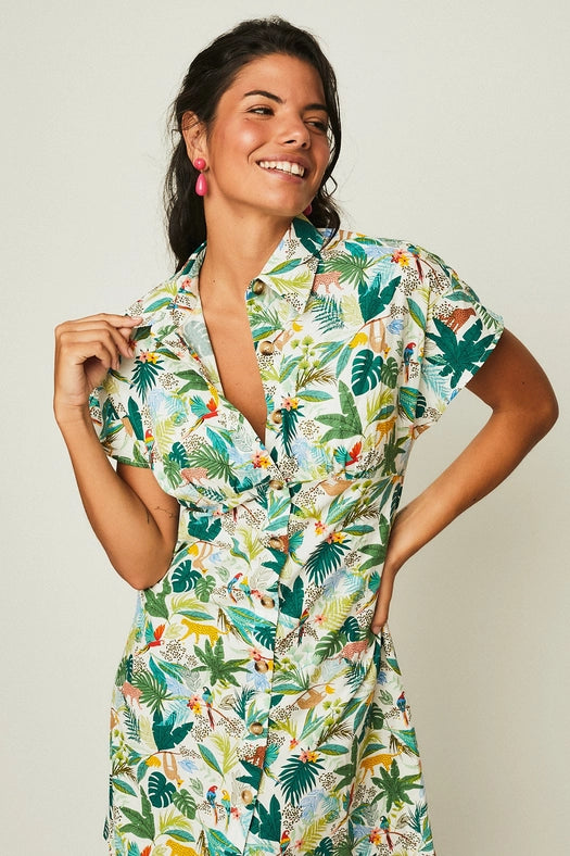 Solano White Selva Short Dress-Dress-Smile-XS-Urbanheer