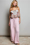Solid Adjustable Drawstring Waist Casual Sweater Pants