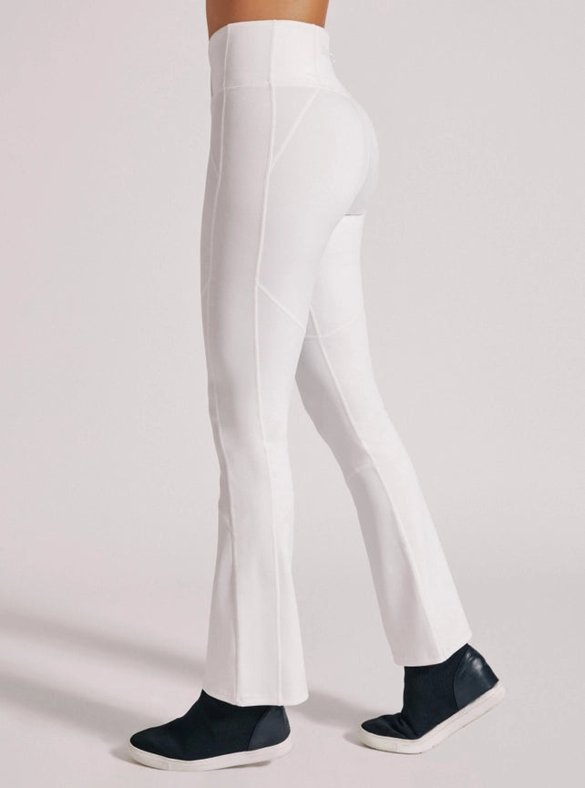 Solid Bootcut Legging-Legging-Blanc Noir-XS-WHITE-Urbanheer