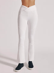 Solid Bootcut Legging-Legging-Blanc Noir-XS-WHITE-Urbanheer