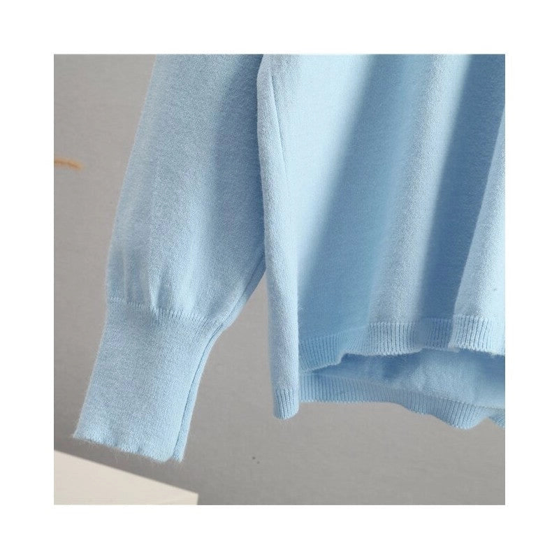 Solid Knit Sweater and Wide Leg Pants Set-Set-Halibuyfashion-One_size-LIGHT BLUE-Urbanheer