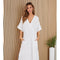 Solid Linen V-Neck Dolman Maxi Dress White-Dress-MILIO MILANO-XS-White-Urbanheer