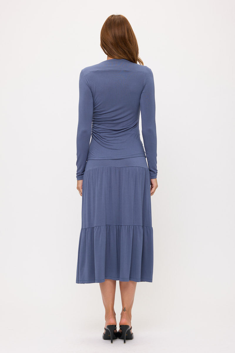 Solid Long Sleeve Top-3