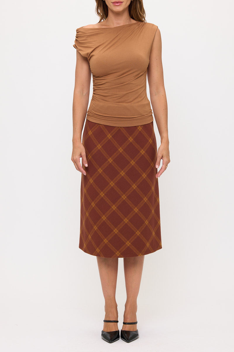 Solid Off The Shoulder Top-1