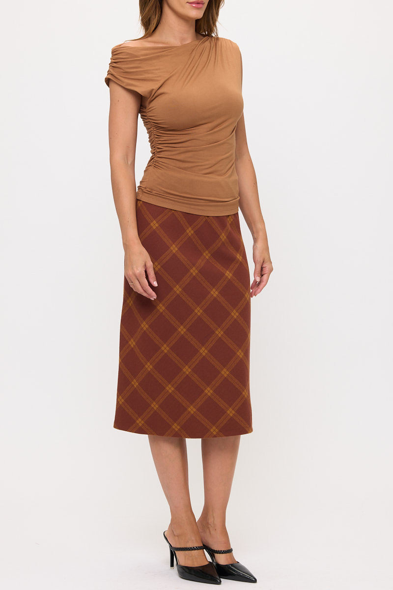 Solid Off The Shoulder Top-2