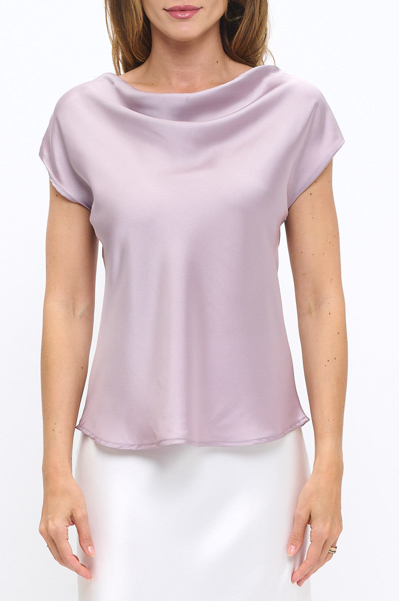 Solid Satin Top with Cowl Neck-New Arrival-Reneecollection-Small-DUSTY LAVENDER-Urbanheer