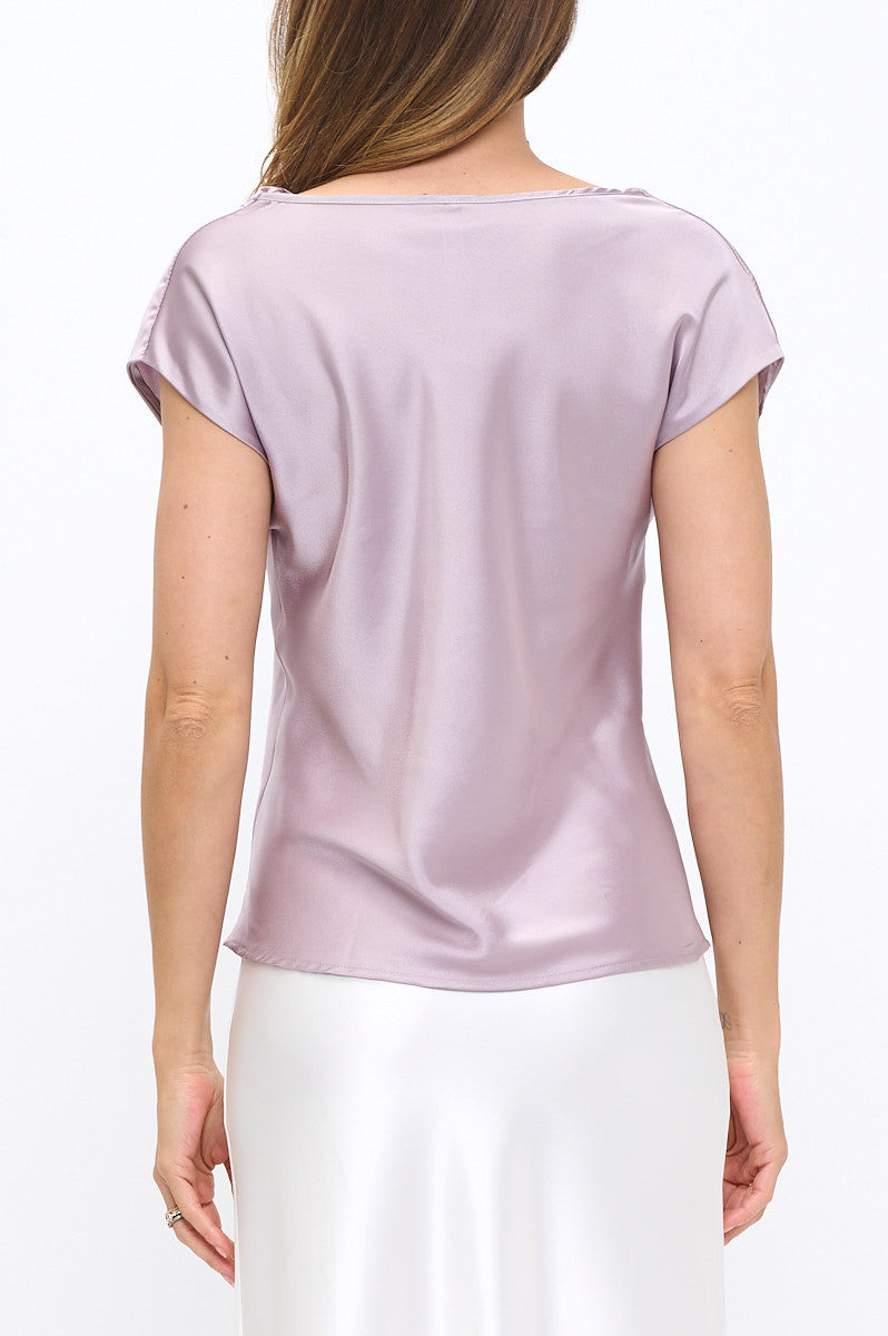 Solid Satin Top with Cowl Neck-New Arrival-Reneecollection-Small-DUSTY LAVENDER-Urbanheer