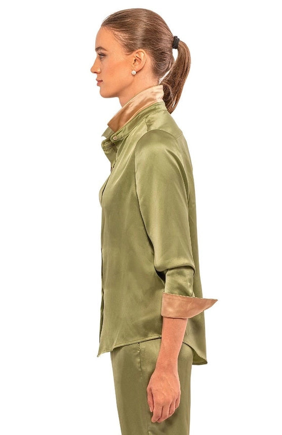 Solid Top - Mix Master Solid Olive-Top-Gretchen Scott LLC-XS-Olive-Urbanheer