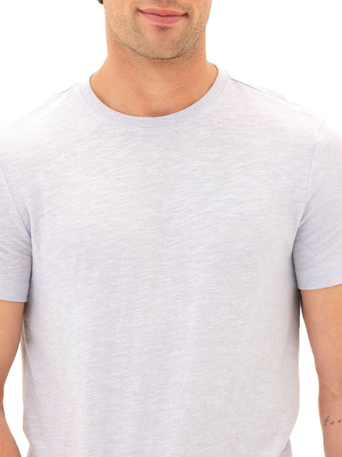 Soloman Slub Linen Short Sleeve Crew Tee