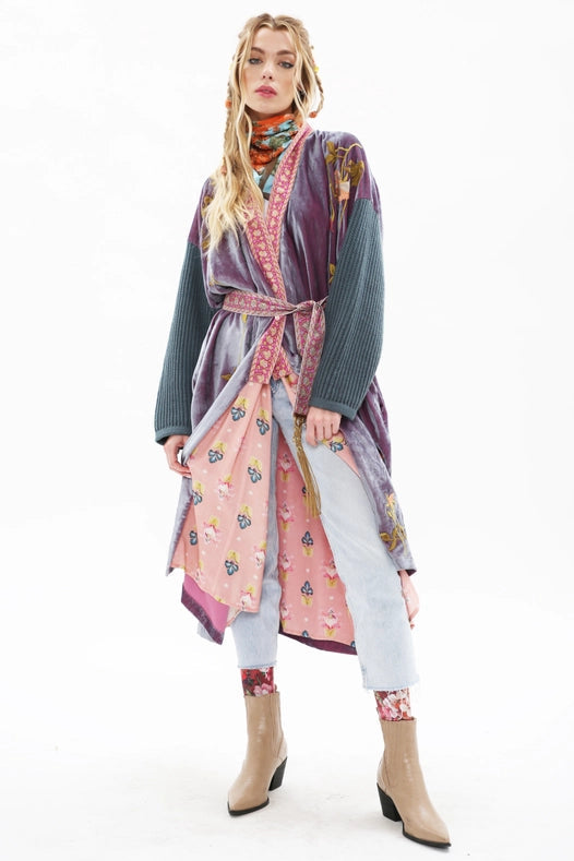 Something Magical Velvet Coat-Coat-Aratta-XS-Grape Jam-Urbanheer