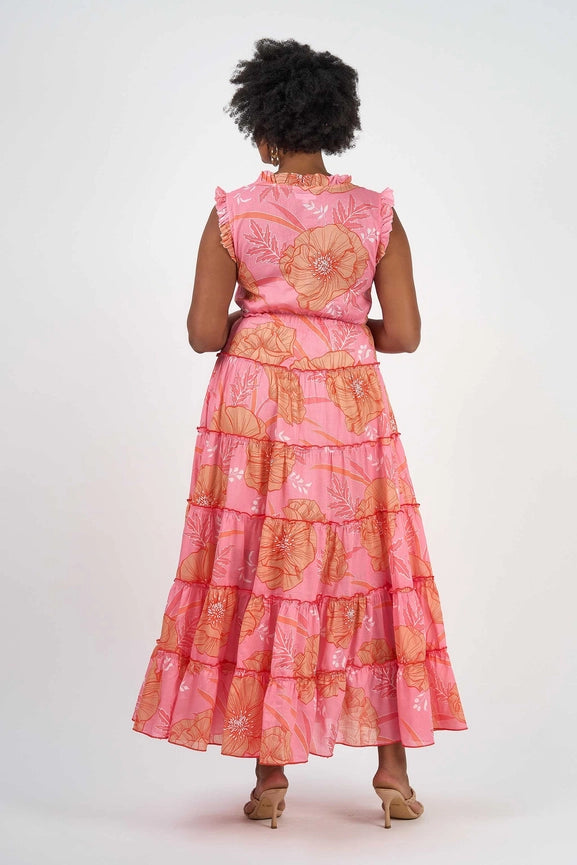 Sophia Dress Blossom-Dress-Naudic-XS-Pink-Urbanheer