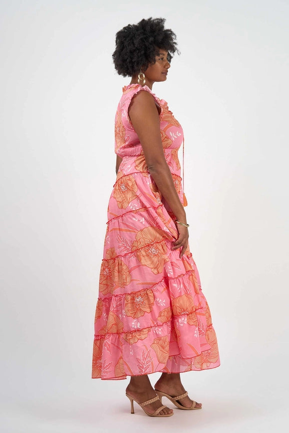 Sophia Dress Blossom-Dress-Naudic-XS-Pink-Urbanheer