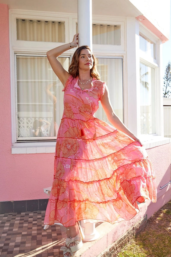 Sophia Dress Blossom-Dress-Naudic-XS-Pink-Urbanheer