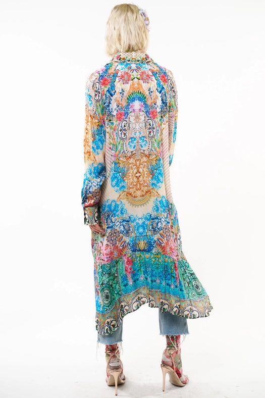 Sophia Dress-Dress-Aratta-XS-Blue/rust combo-Urbanheer