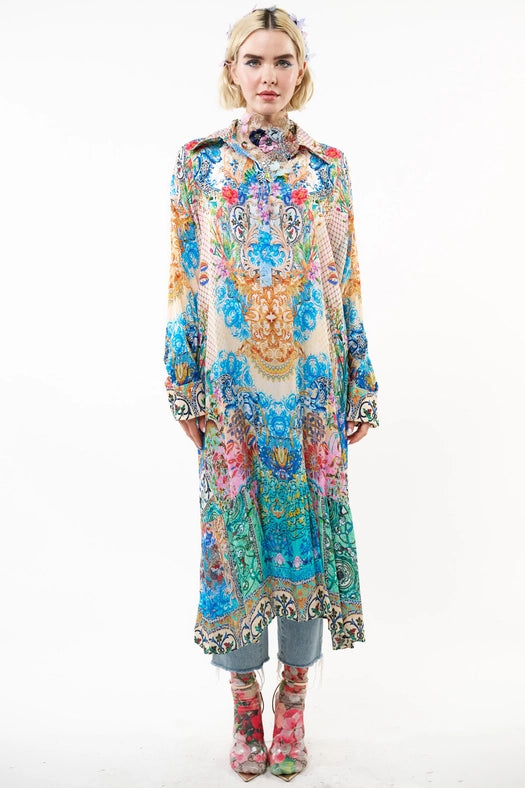 Sophia Dress-Dress-Aratta-XS-Blue/rust combo-Urbanheer