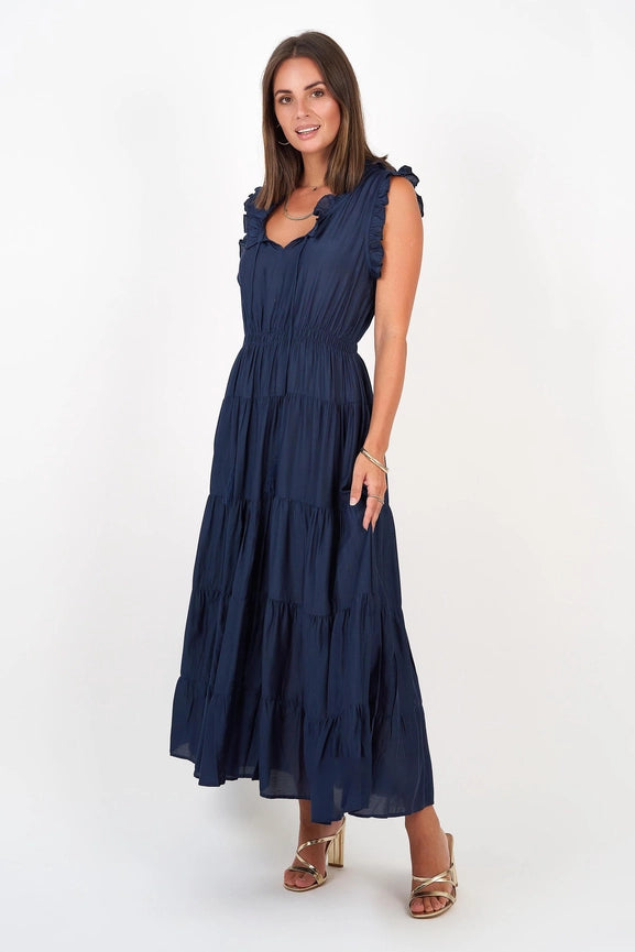 Sophia Dress Navy-Dress-Naudic-L-Navy-Urbanheer