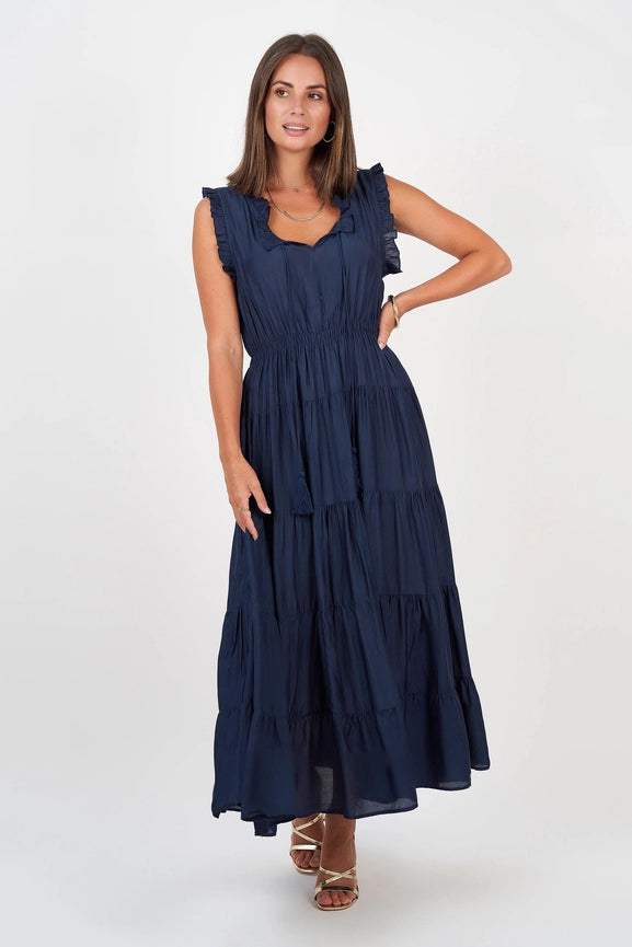 Sophia Dress Navy-Dress-Naudic-L-Navy-Urbanheer