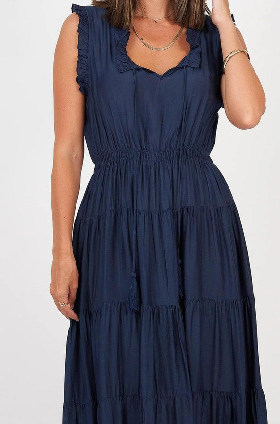 Sophia Dress Navy-Dress-Naudic-L-Navy-Urbanheer