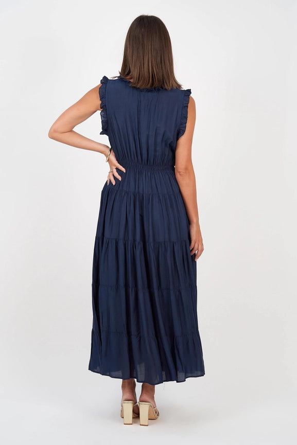 Sophia Dress Navy-Dress-Naudic-L-Navy-Urbanheer
