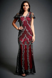 Sophia Embellished Maxi Dress-Dress-Jywal London®-S-Urbanheer