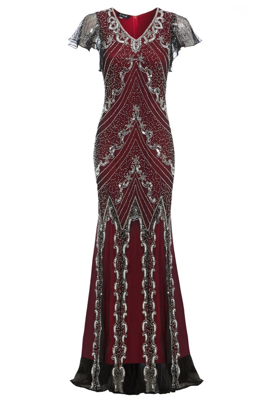 Sophia Embellished Maxi Dress-Dress-Jywal London®-S-Urbanheer