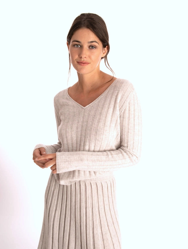 Sophie Sweater-Sweater-Bel Cashmere S.C.-L-Pearl-Urbanheer