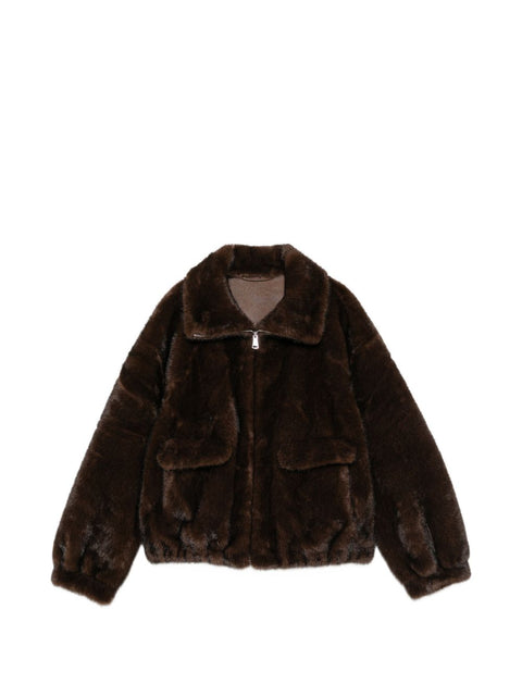 Sosue Faux-Fur Bomber Jacket
