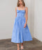 Spaghetti Strap Corset Detail Midi Dress-Dress-Moon River-XS-LIGHT BLUE-Urbanheer