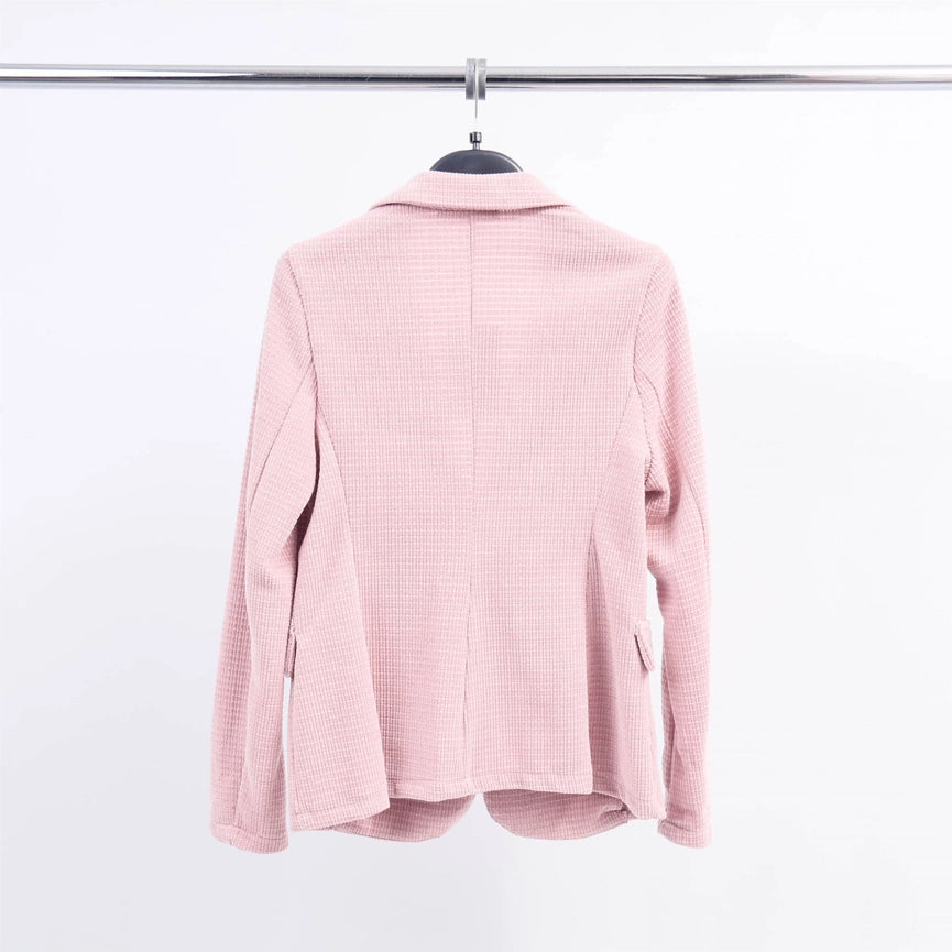 Sparkling Blazer with Embroidery-Blazer-Cecile Wang-S-Pink-Urbanheer