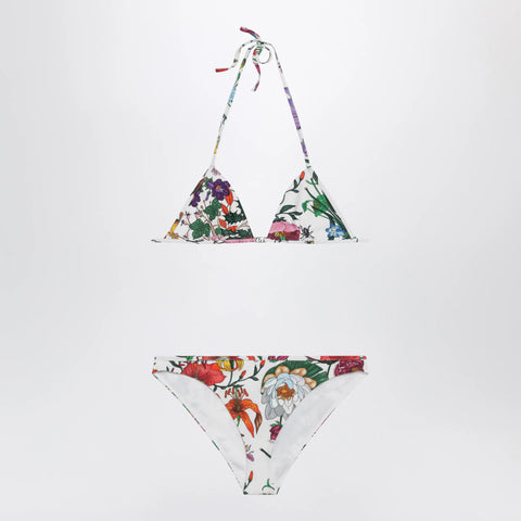 Sparkling Jersey Bikini With Gucci Flora Print
