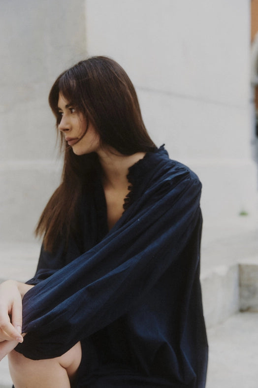 Spirit Shirt Dress BLACK-Dress-A Perfect Nomad-OS-Urbanheer