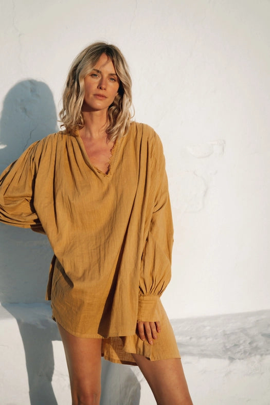 Spirit Shirt Dress HONEY-Dress-A Perfect Nomad-OS-Urbanheer