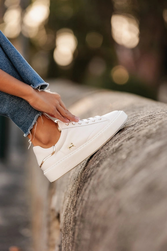 Spirit Sneakers White & Gold-Sneakers-Cavalinho Canada & USA-36-White & Gold-Urbanheer