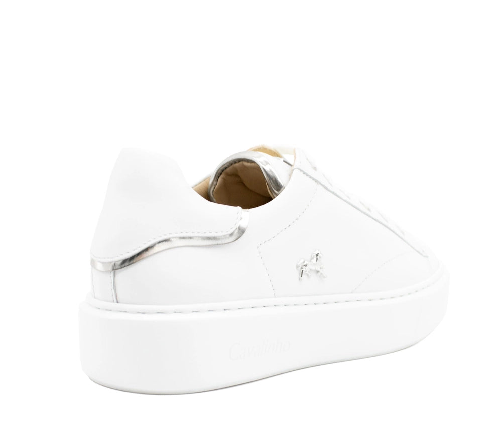 Spirit Sneakers White & Silver-Sneakers-Cavalinho North America-38-Urbanheer