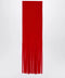 Sportmax Red Wool Scarf with Fringes