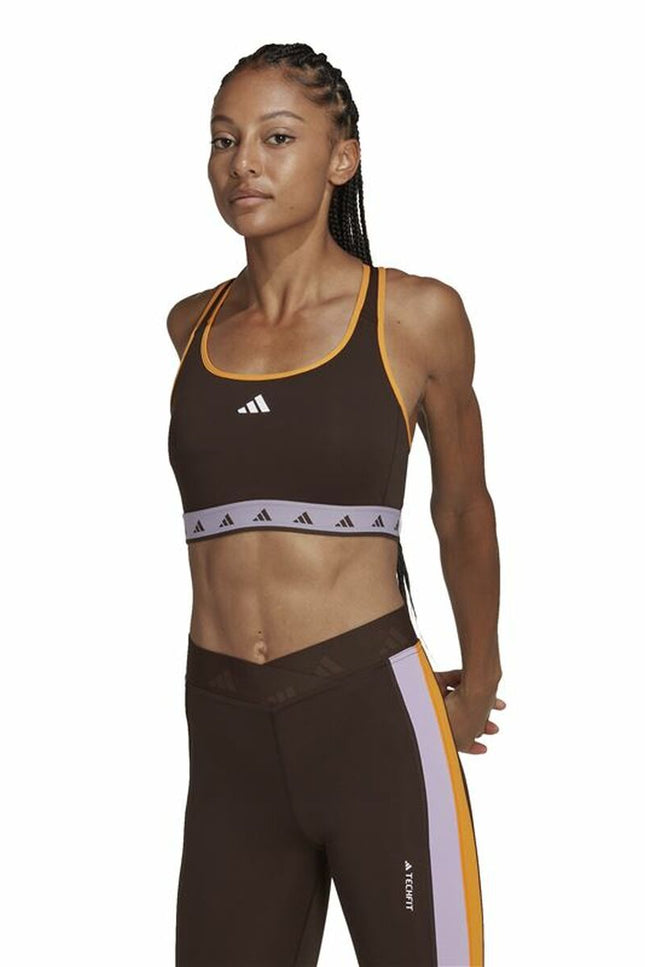 Sports Bra Adidas Hyperglam Powerreact Black-Sports | Fitness > Sports material and equipment > Sports bras-Adidas-Urbanheer