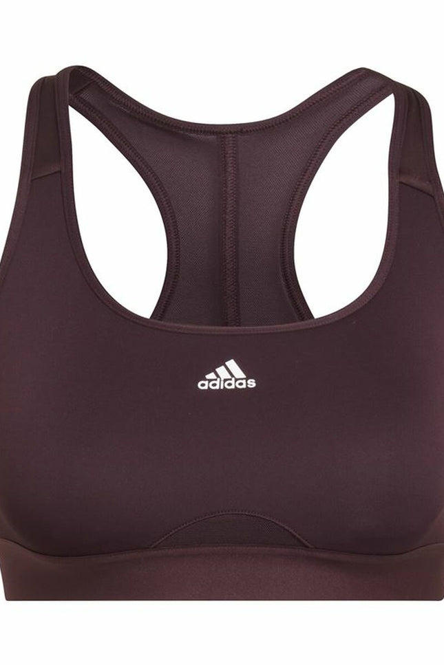 Sports Bra Adidas Powerreact Dark violet-Sports | Fitness > Sports material and equipment > Sports bras-Adidas-Urbanheer